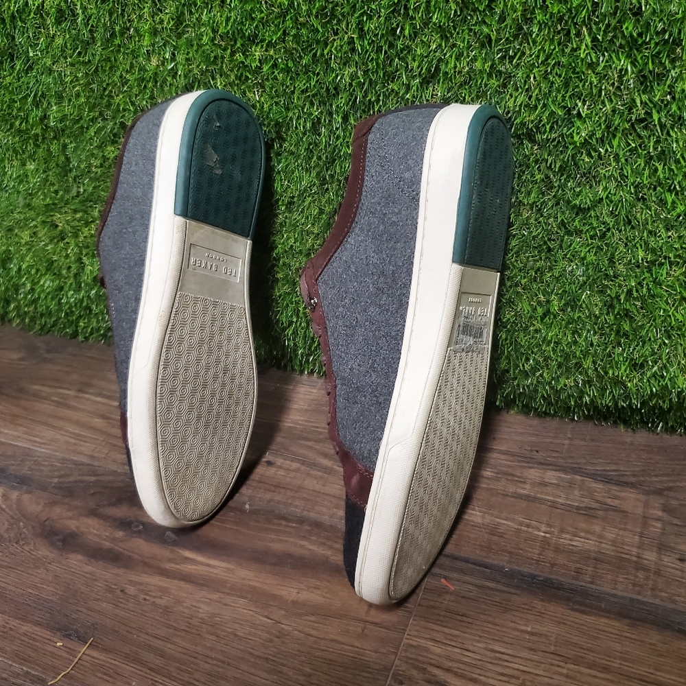 TED BAKER 'Minem' low-top wool finish trainers - Picture 6 of 7
